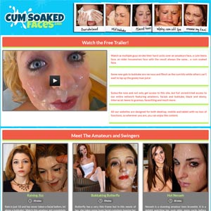 Cute faces getting covered in cum at the Real Sex Pass